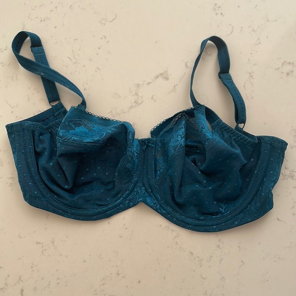 Teal Panache balconette bra
